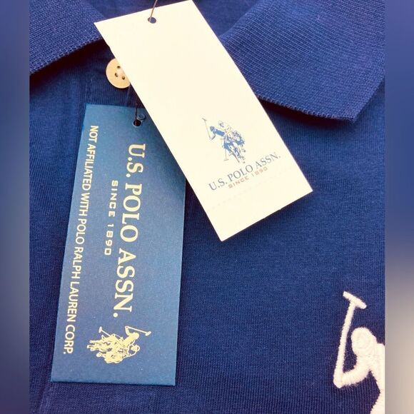 NWT U.S. Polo Assn Men’s Color Block Shirt Size M - Picture 7 of 8